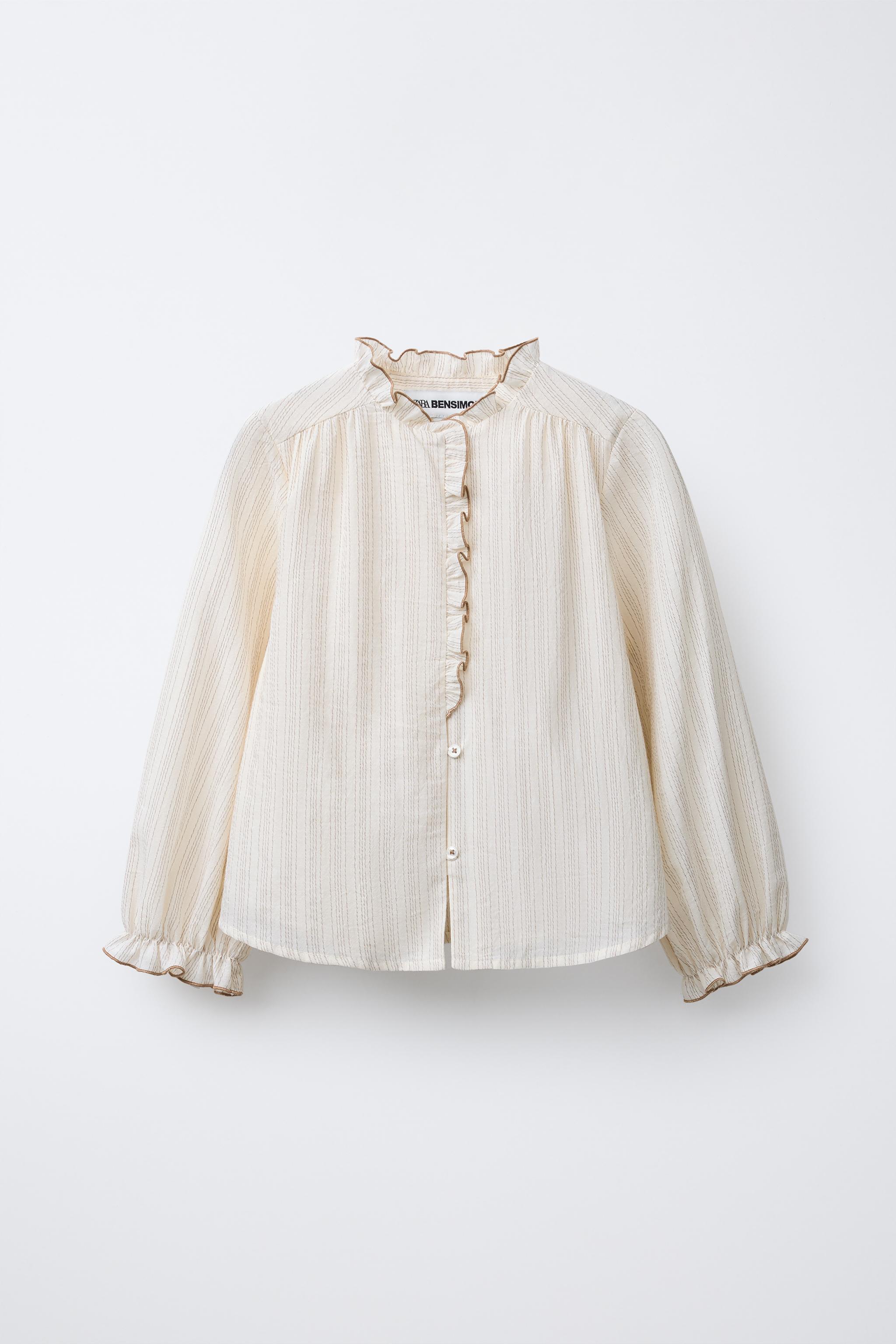 STRIPED RUFFLE SHIRT BENSIMON ® X ZARA